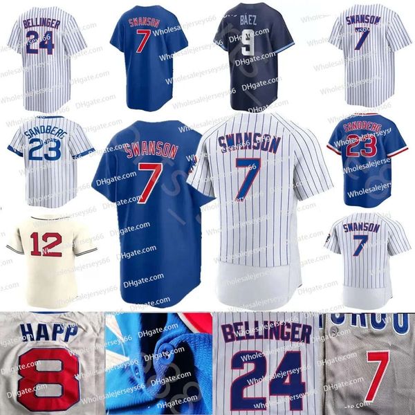 2024 Custom 18 IMANAGA 7 Dansby Swanson Baseball Jersey for Men 24 Cody Bellinger Seiya Suzuki Andrelton Simmons Nick Madrigal Marcus Stroma