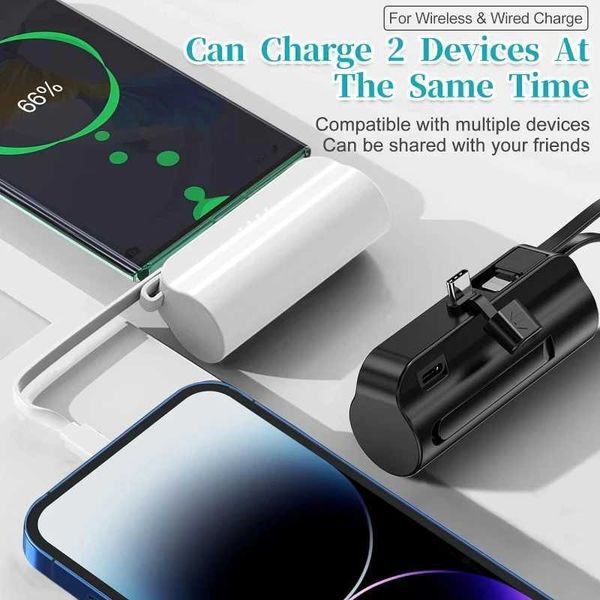 Hot Sale Portable power pack 10000mAh fast charging 2-in-1 mini external battery charger case suitable for iPhone 15 14 12 Pro Max T241026
