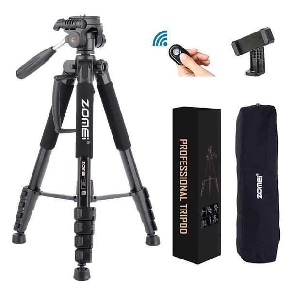 Zomei Q188 188cm Professional photography accessories video camera DSLR tripod for phone with phone holder Z250116