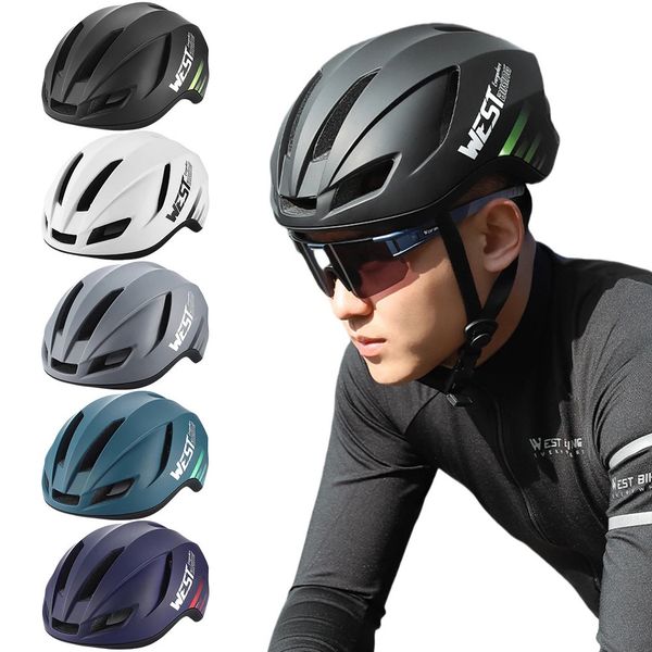 Bike Helmet Aerodynamic Safety Helmets Adjustable Integrally-Molded Bicycle Helmet Breathable 14 Vents for Cycling Accessories 241202