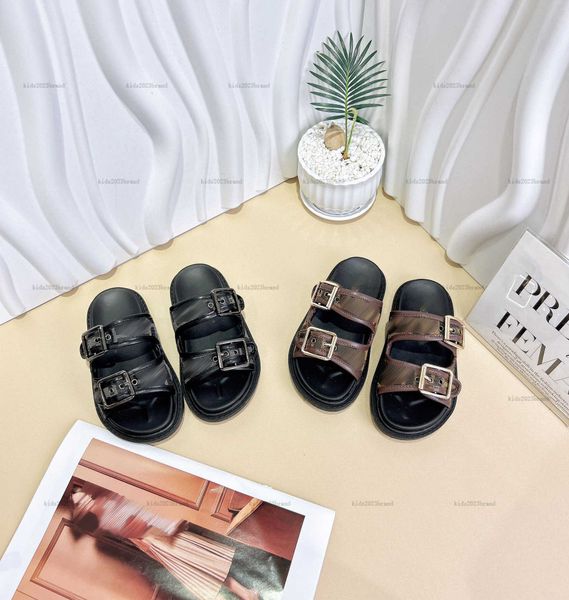 New kids Sandals Double breasted design baby shoes sizes 26-35 Including shoe box designer boys girls slippers