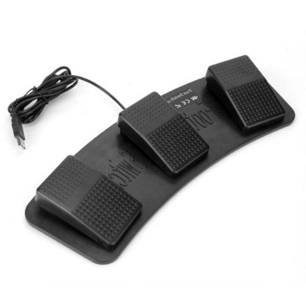 Freeshipping FS3-P USB Triple Foot Switch Pedal Control Keyboard Mouse Plastic Hetdx