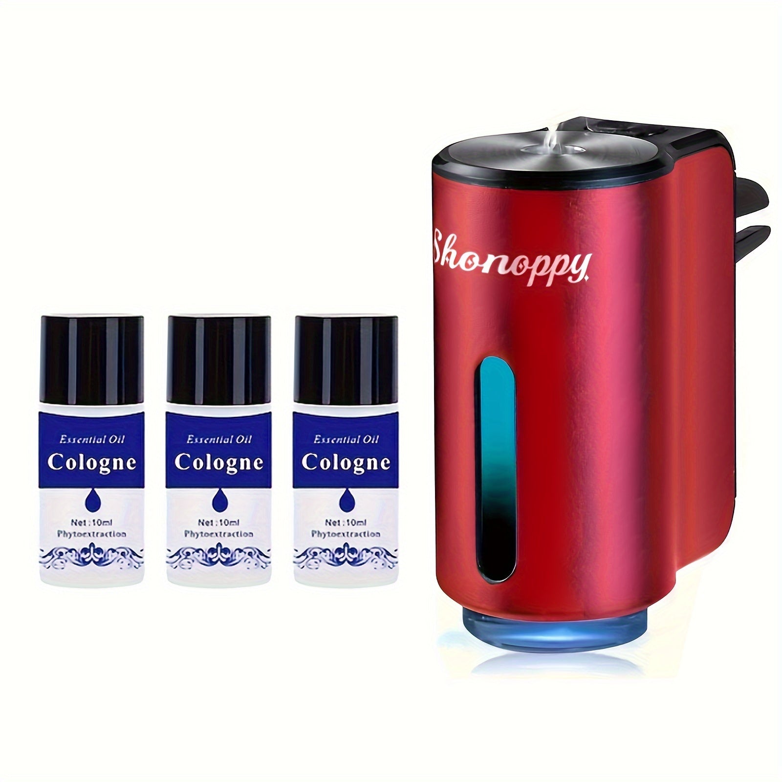 TEMU (accessory 3-10-20 Bottles 10ml Essential Oils Sold Separately)smart Car Air Freshener Diffuser With 3-6-10-20pcs Essential Oils, , , For Car