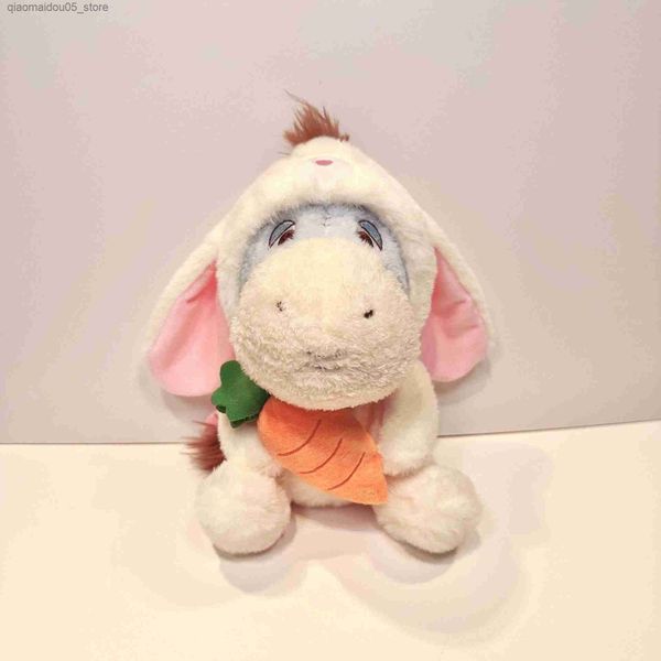 Plush Dolls Wholesale Easter Cute Bunny Donkey Plush Toy Childrens Game Playmate Holiday Gift Backpack Pendant Q240625