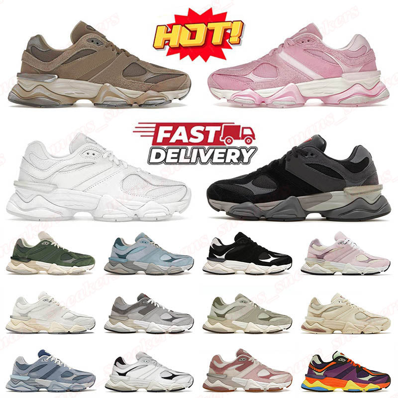 2025 Top Quality Designer Athletic 9060 Running Shoes Pink Overdye Mushroom Sea Salt White Black Castlerock Grey Olivine Mens Women Trainers Sneaker