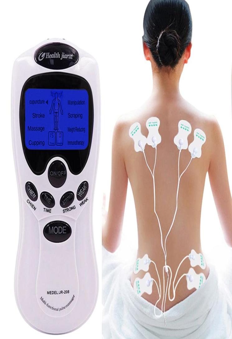 Fast Ship English Keys Herald Tens 8 Pads Acupuncture Health Gadgets Care Full Body Massager Digital Therapy Machine For Back Neck1516042