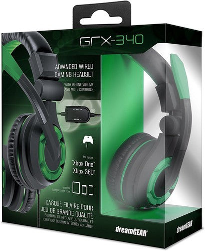 DreamGear GRX-340 Xbox One Advanced Game Headset - Boom mic - In-Line Remote