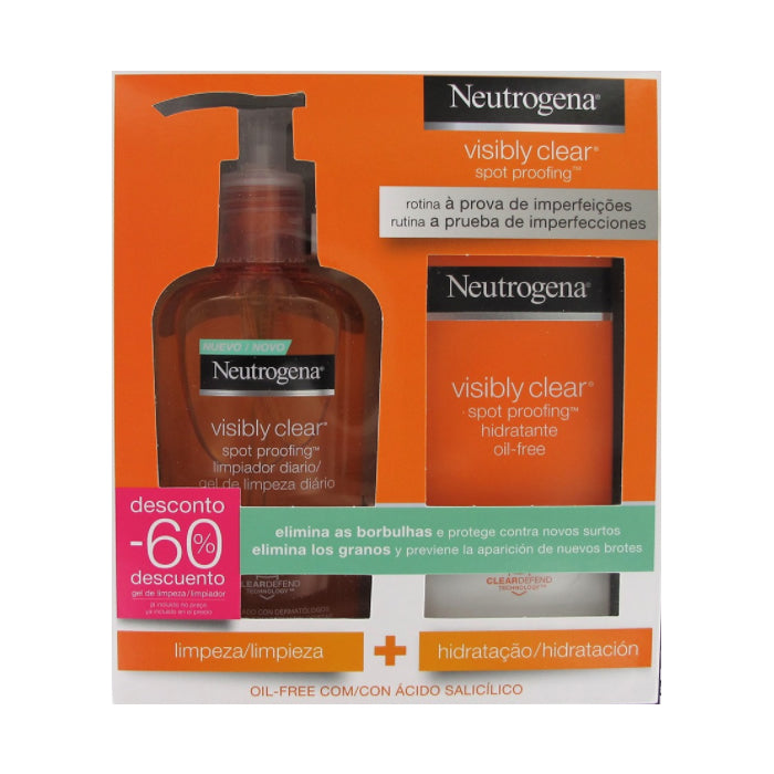Neutrogena Visibly Clear daily cleanser 200ml Set of 2