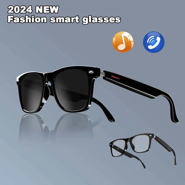 2024 E13 smart glasses with blue light filtering and polarized sunglasses lens built-in microphone and ser touch and voice assistant 241019