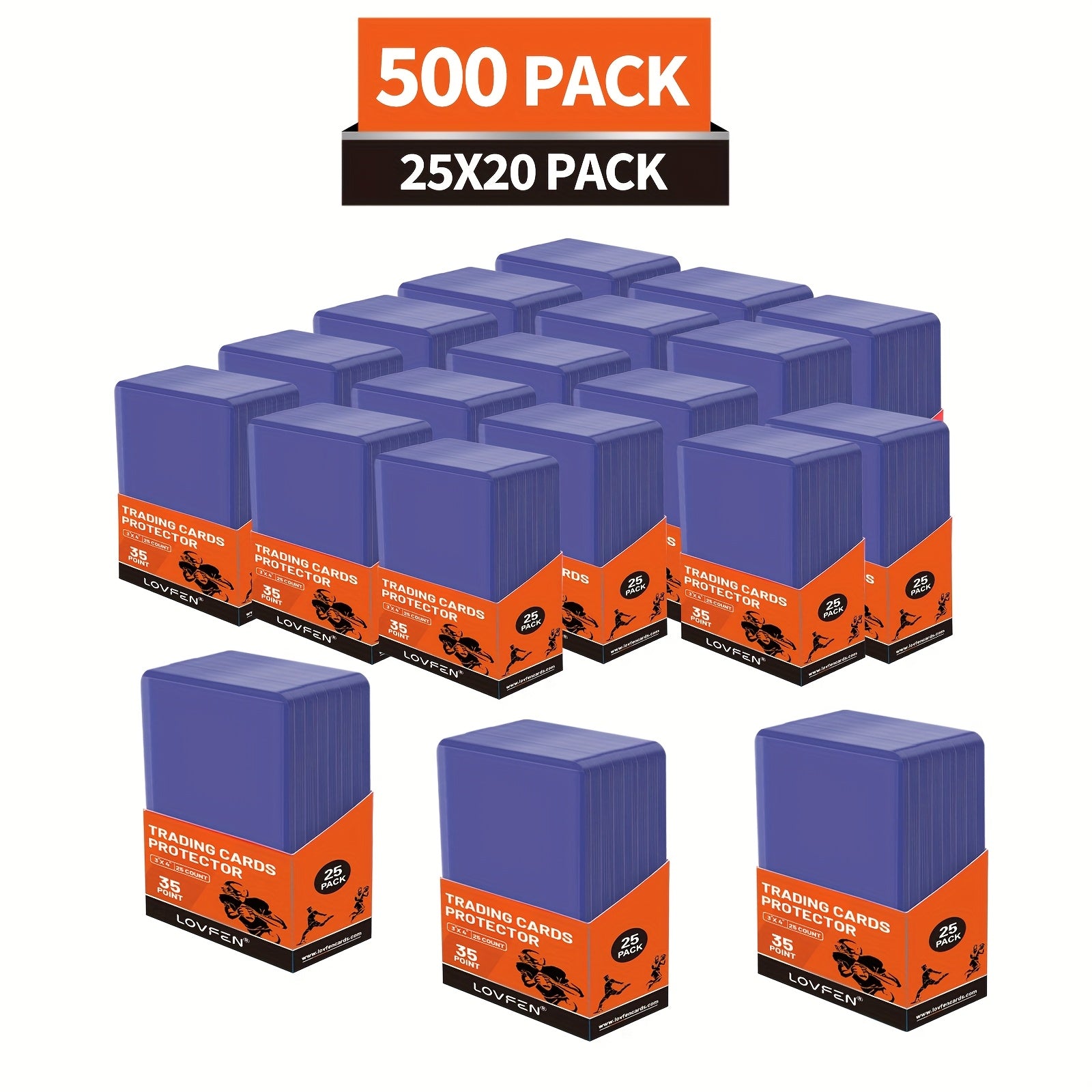 TEMU 500ct Top Lovfen 3 "x 4", Baseball Card Protective Case Hard Plastic, Used With Trading Card Sports Card Holder, Suitable For Collection,