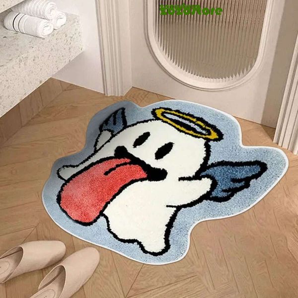 Halloween Cute Angel Ghost Anti Slip Mat Decor Bedroom Rug Doormat Bathmat Carpet Bathroom Entrance Floor Mat Halloween Decor 70A