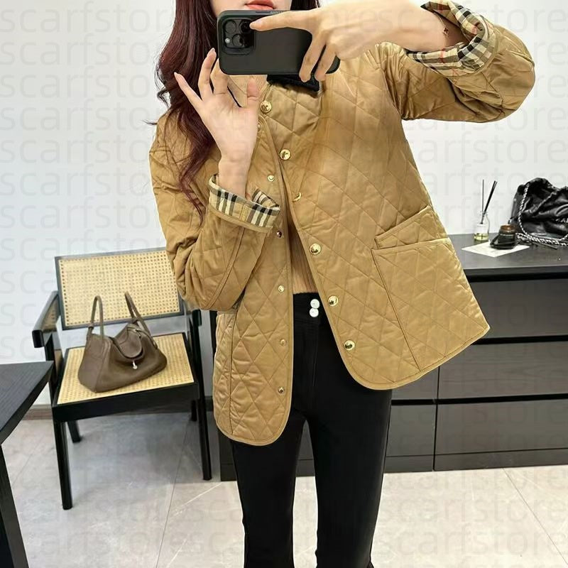 high-quality pure cotton slim fit jacket casual coat designer Barn jacket women&#039;s autumn and winter outerwear Fashion women&#039;s outerwear