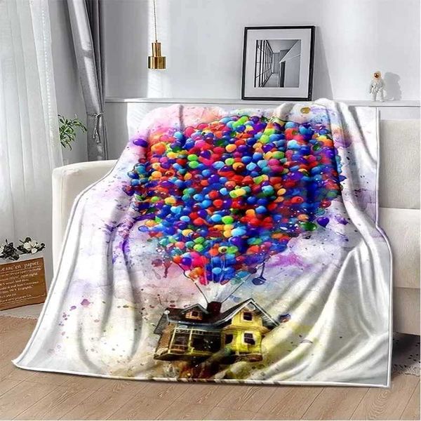 Cartoon Up Soft Plush BlanketFlannel Blanket Throw Blanket for Living Room Bedroom Bed Sofa Picnic CoverXJ241111