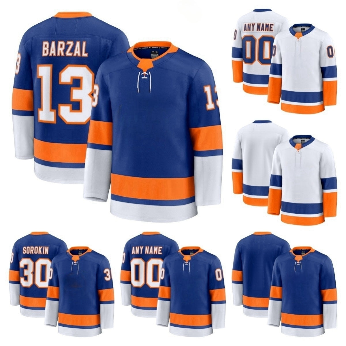 Matthew Schaefer Islander Jersey Hockey Kyle Palmieri Anthony Duclair Jean-Gabriel Pageau Scott Mayfield Adam Pelech Ryan Pulock Alexander Romanov M