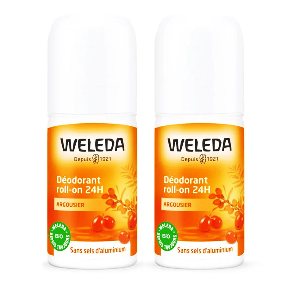 Weleda Havtorn Roll-on Deodorant 24t 2x50ml