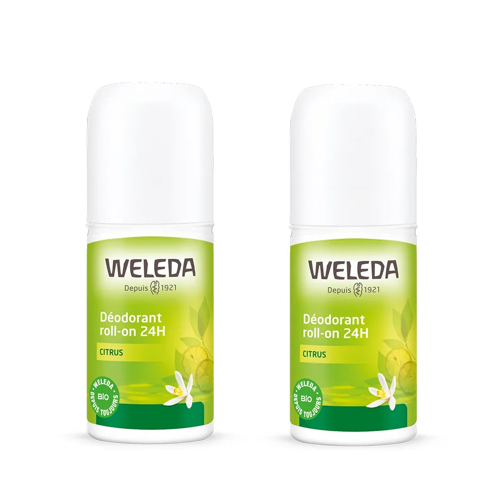 Weleda Lemon Roll On Deodorant 24t 2x50ml
