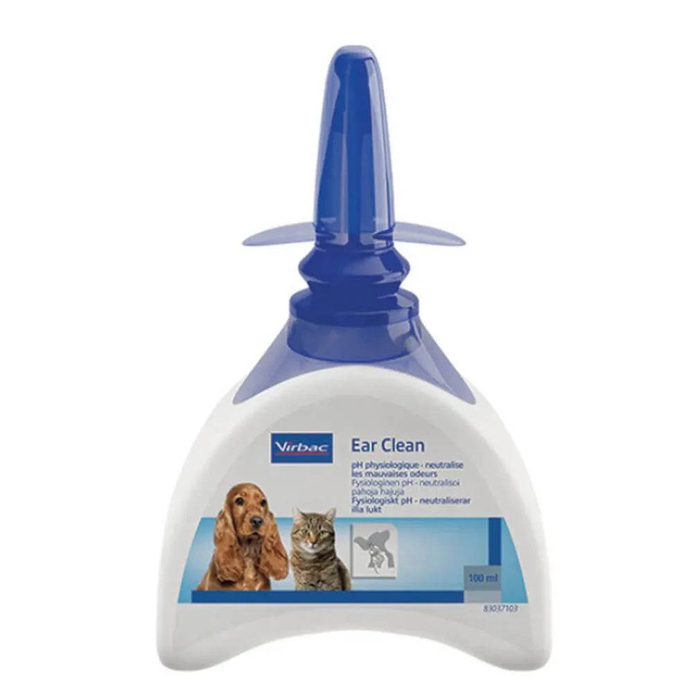 Virbac Nettoyant Auriculaire Physiologique pour Chiens et Chats 100 ml