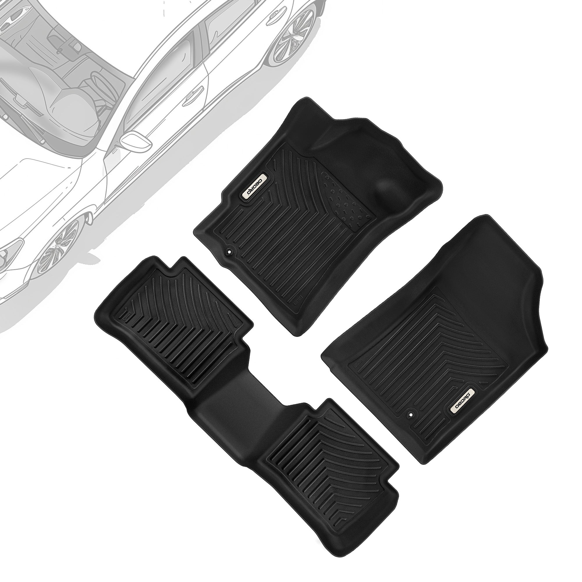 2007-2012 Nissan Altima Sedan All-Weather Guard Floor Mats