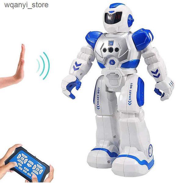 Electronics Robots 2021 Hot RC Robot Intelligent Action Walking Singing Dance Action Character Gesture Sensor Childrens Toy Gifts L240910