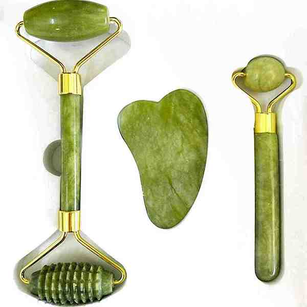 Natürliches Jade-Therapie-Massage-Tool-Kit