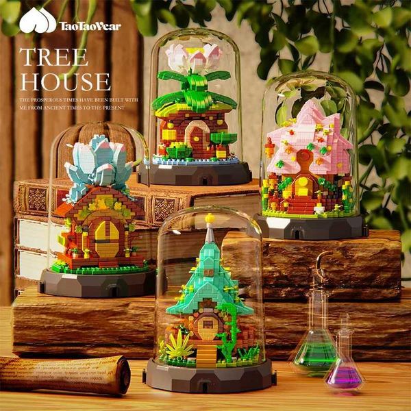 Preserved rose sunwer building block wer puzzle assembled wer ornaments for girls Teachers Day Valentines Day birthday giftT250118