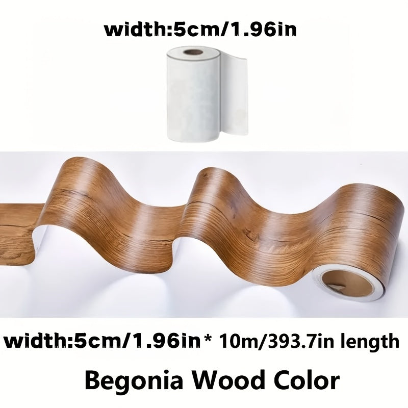 TEMU 1pc Self-adhesive Wood Grain Repair Tape, Pp Material, For Table, Chair, Diy, Skirting Board, Door, Window, Floor, And Furniture Restoration