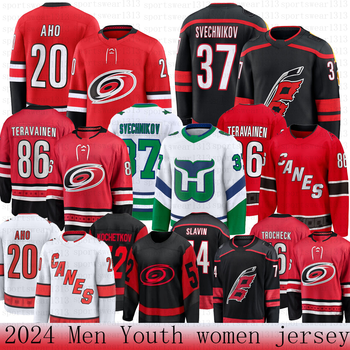 20 Sebastian Aho 37 Andrei Svechnikov carolina hockey hurricaneses jersey Brent Burns Teuvo Teravainen Andersen Seth Jarvis Kuznetsov Jaccob necas j