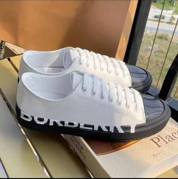 Designer plaid casual shoes fashion mens sneakers low-top cotton canvas leather trainers fabric technica