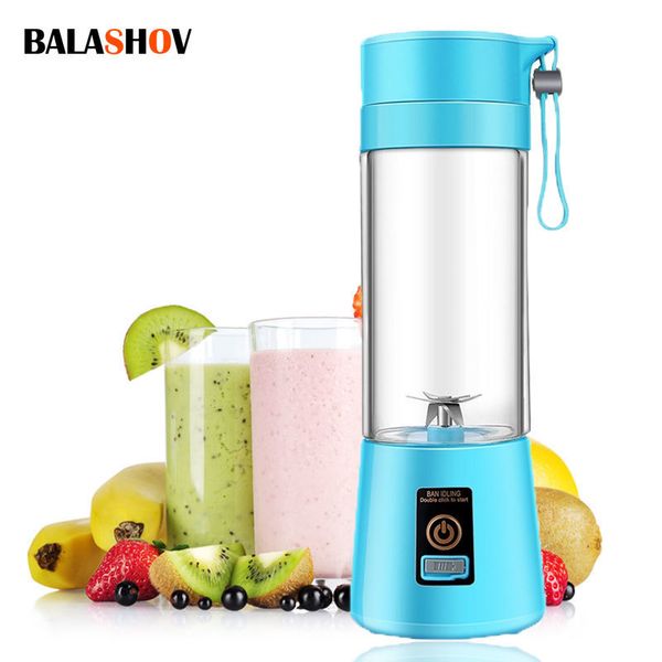 Fruit Vegetable Tools USB Portable Juicer Wireless Blender Home Electric Mixer Machine Smoothie Blender Mini Food Processor Personal Juice B