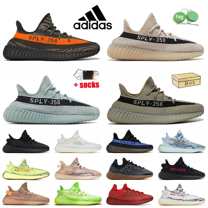 Adidas Yeezy Boost 350 V2 Running Shoes Kanye West Salt Carbon Beluga Granite Bone Onyx Dazzling Blue CMPCT Slate Red Zebra Bred Static Reflective T