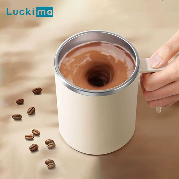 USB Rechargeable Automatic Self Stirring Magnetic Mug Stainless Steel Coffee Milk Mi Cup Blender Smart Mixer Water Bottle
