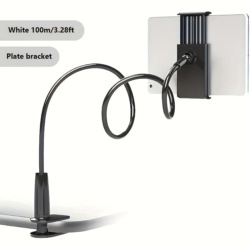 TEMU Adjustable 360° Rotating Mobile Phone Holder, Flexible Design, Multi-angle Lazy Holder, Abs Material, Suitable For Bedside, Desktop And Rv, For