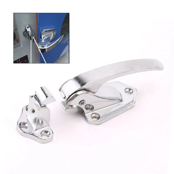 Zinc Alloy Door Handle Lock Spring Loaded Pull Handle Latch For Oven Refrigerator Freezer 231222