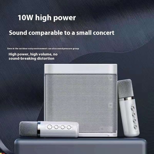 YS203 karaoke speaker, wireless dual microphone KTV all-in-one hine, home outdoor 203 Bluetooth speaker