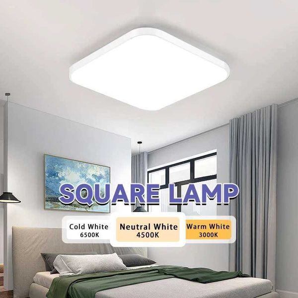 Lâmpada de teto LED KitchenPanel App moderno App Smart Dimning Ceil Luster Room lustre de lustre Home decorativo Luz de teto quadrado Y24080