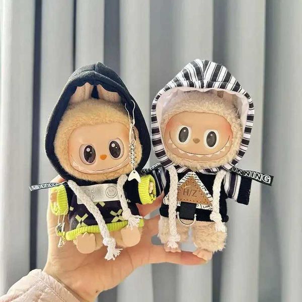 Doll Accessories For 17cm Labubu clothes pendant baby fish triangle sweater Dolls Cute Decoration