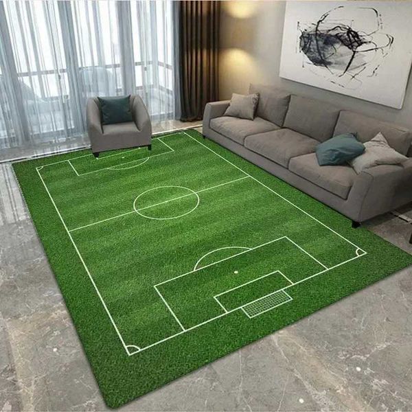Fans football field carpet bedroom living room ball sports football carpet kitchen floor mat home decoration non-slip floor matXJ241101