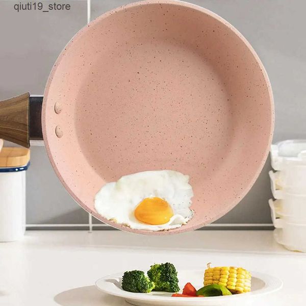 Pans Non stick frying pan mini fried egg wheat rice induction stone universal boiling pot flame steak kitchen cookware Utensil K6J7 J241207