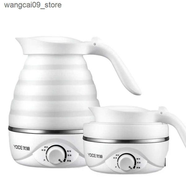 Health Pots Mini Portable Electric Kettle Folding Silicone Travel Water Boiler Home Gift Boiling Heater J241116