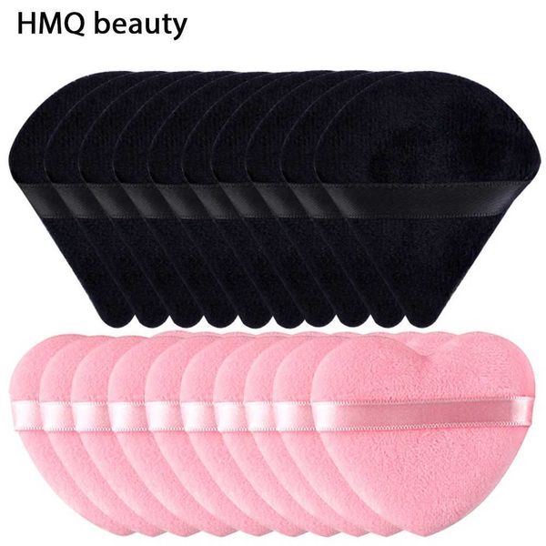 10-20Pcs Triangle Velvet Powder Puff Makeup Sponges Blender Foundation Cosmetic loving Sponges Make Up Tool For Woman New Y240803