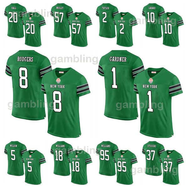 Men-Youth Custom New Football Jersey 0 Braelon Allen Breece 20 Hall Aaron 8 Rodgers Women Football Jerseys Custom Stitched Any Name Number