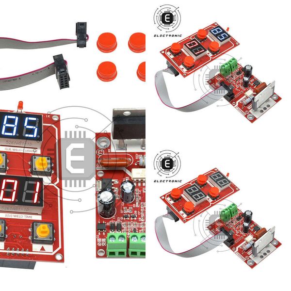 New NY-D04 40A-100A Dual Display Welding hine Transformer Spot Welder Controller Panel Board Adjust Time Current with Buzzer