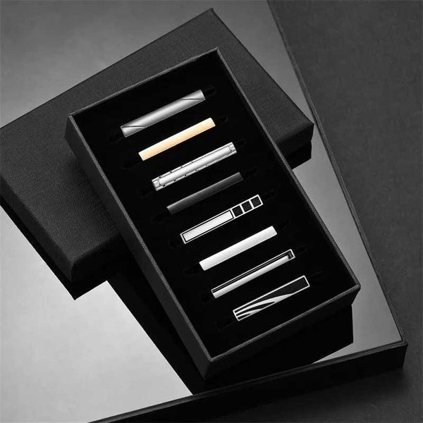Cuff Links 8 PCS Short Tie Clips Set With Gift Box Mens Tie Clip Tie Pin Accessories Man Shirt Cufflinks Men Cuff Gift For Husband Gadgets z