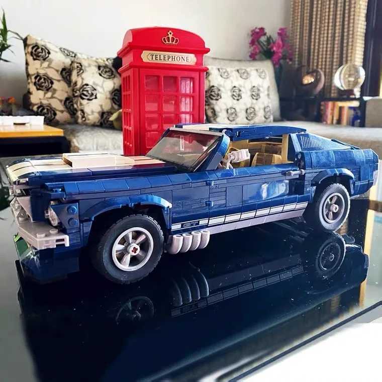 1471PCS Ford Mustangs Sports Racing Car Model Building Blocks Compatible 10265 21047 Bricks Christmas And Birthday GiftsXJ241029
