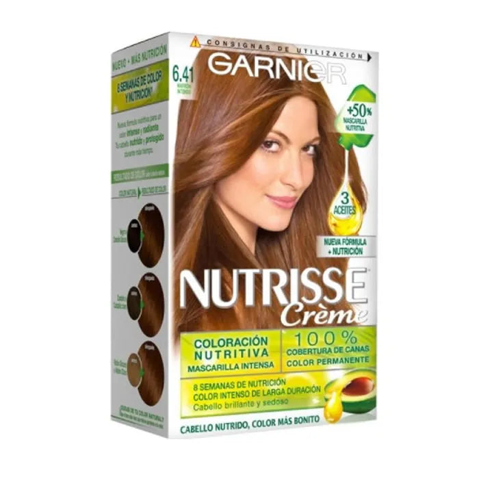 Garnier Nutrisse Crème Nourishing Color 6.41 Intensywny brąz