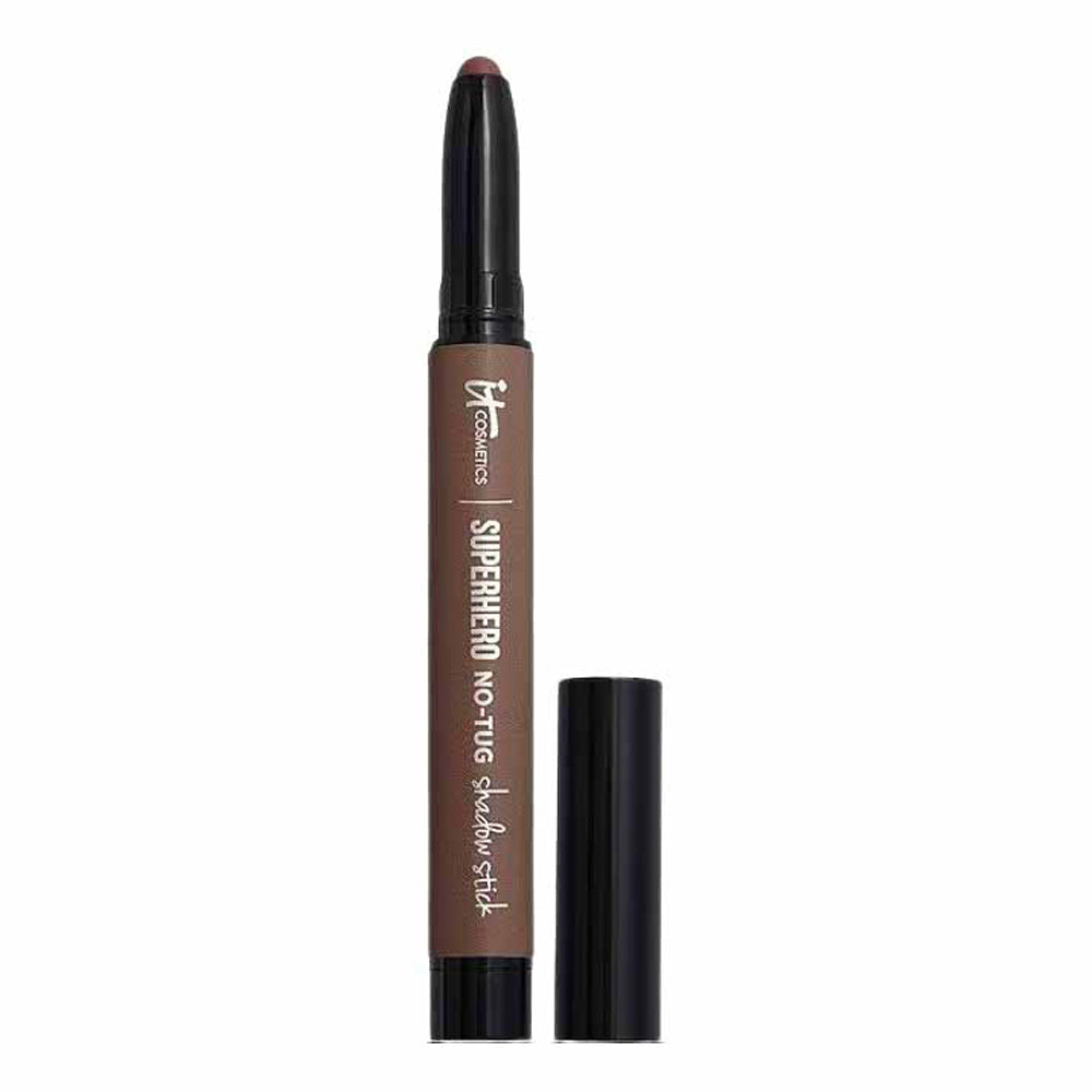 Superhero No-Tug Waterproof Eyeshadow Stick - Fearless Umber (matte deep warm brown)