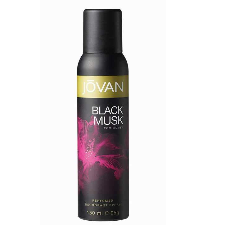 Jovan Black Musk Parfymert Deodorant Spray 150 ml