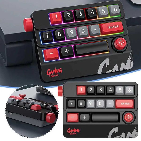 K809 Mechanical Keyboard 19-key Programming Macro-defined Button Customization Mini Keypad Keyboard Copy Paste Gaming Gamin J1N2M240715