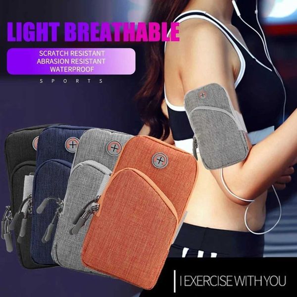 Universal 6.8 Waterproof Sport Armband Bag for Outdoor Gym Running Arm wrist Band Mobile Phone Bag Case Coverage Holder M240905