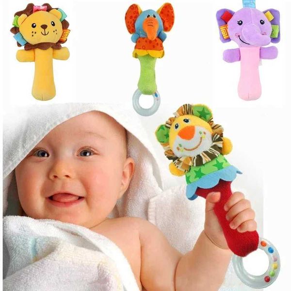 Baby Animal Rattles 0-12 Months Newborn Infant Stroller Bed Hanging Toy Visual Grab Ability Training Mobile Bell Dolls speelgoedM240815